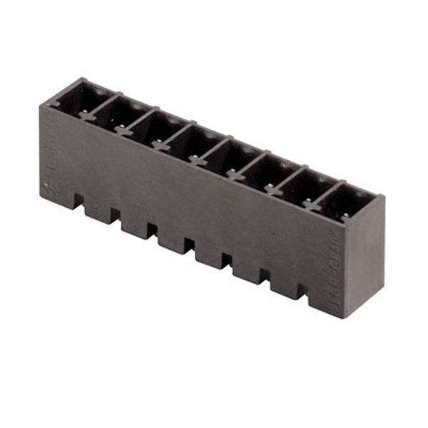PCB plug-in connector, male header, closed side, THT/THR solder connection, 3.81 mm, Number of poles: 7, 180°, Solder pin length (l): 3.2 mm, tinned, black, Box image 5
