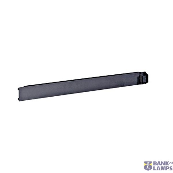 19" blank panel SnapIn 1U ABS RAL9005 black PU10 image 1