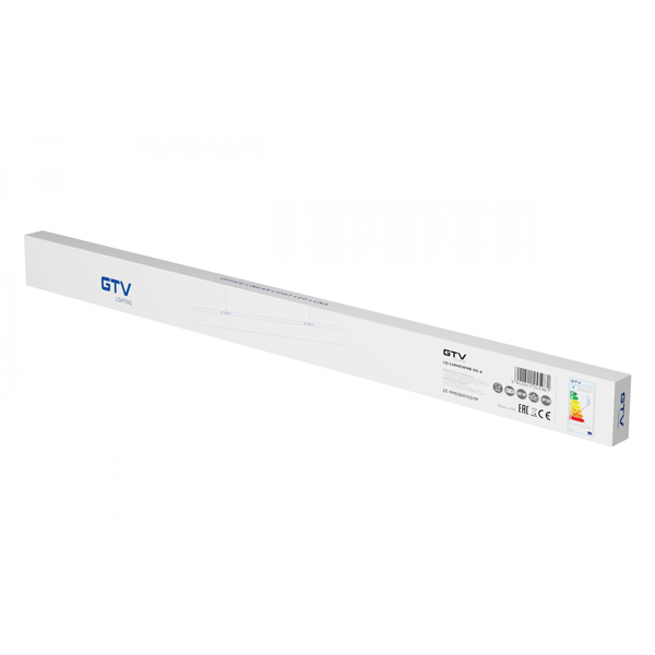 LED linear luminaire LUNA, 40 W, 3200 lm, 4000K, IP20, 100°, 120 cm, white image 3