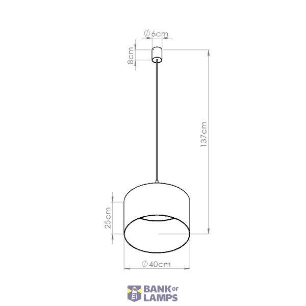 Pendant lamp NEVIA navy image 4