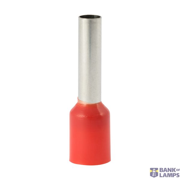Single insulated sleeve terminal HI 4.0/12 red, Al/Cu image 1