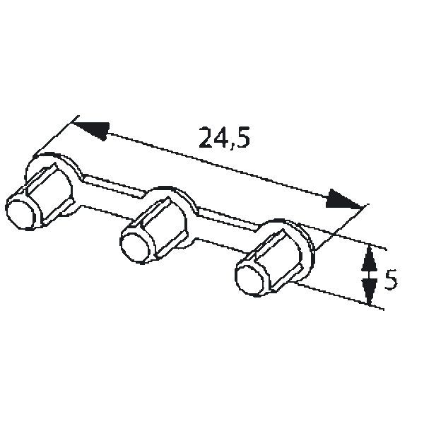 Strain relief For 3p couplers, 4mm�, wht image 7