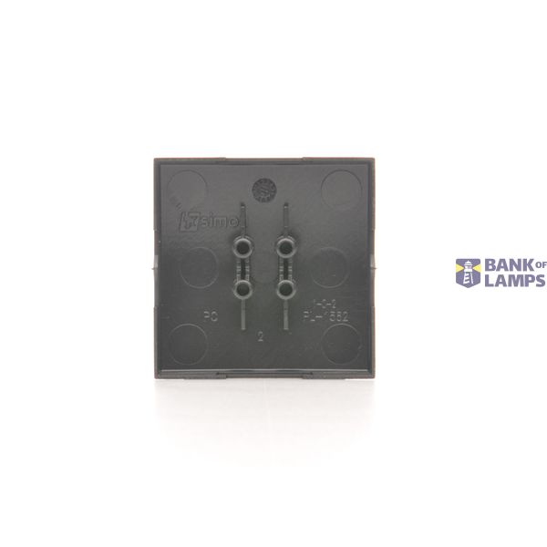 Double button for switches and push buttons, black matt image 1