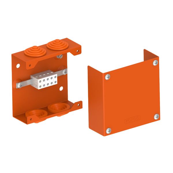 FIRE RESISTANT METAL BOX 5 PCS TERMINALS 6 MM2 image 1