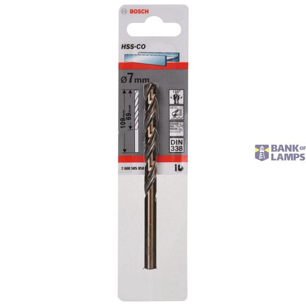 Metal drill bits HSS-Co, DIN 338 7 x 69 x 109 mm 1 pcs. image 2