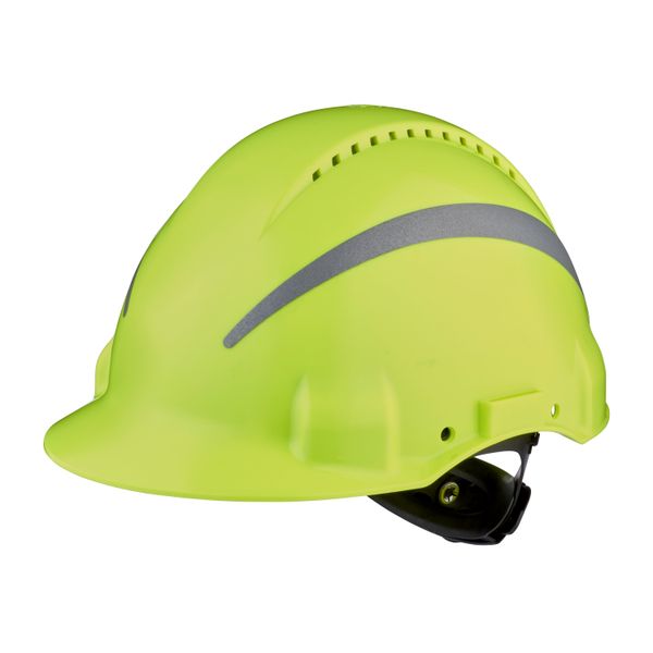 3M™ Hard Hat, Uvicator, Ratchet, Ventilated, Reflective, Plastic Sweat image 4