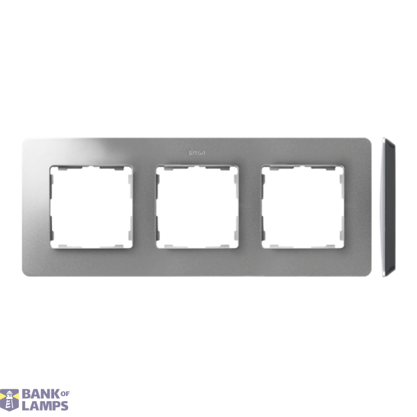 Triple frame, aluminum, black base image 1
