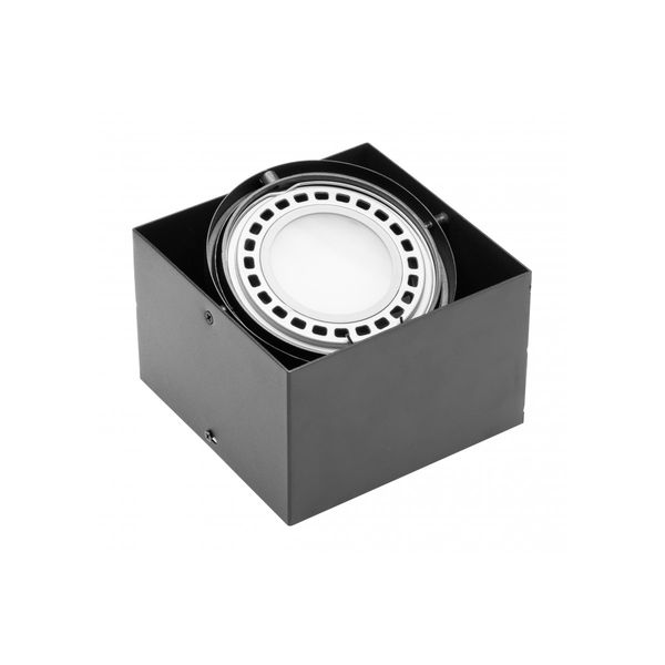 Ceiling luminaire housing PIREO N, surface-mounted, single, IP20, black image 1