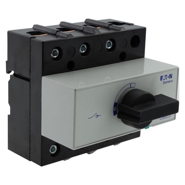 DMM-125/4+CM Switch-disconnector, DMM, 125 A, 4 pole, With blue rotary handle (Type C) and drive shaft, Vertical connection image 22