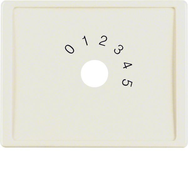 Centre plate imprint "0-1-2-3-4-5" f. small sound system, arsys, white image 1