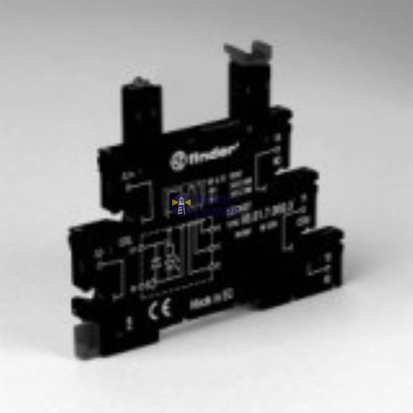 Screw socket black 48+60VDC for 35mm.rail, 34.51/81 (93.01.7.060.0) image 2