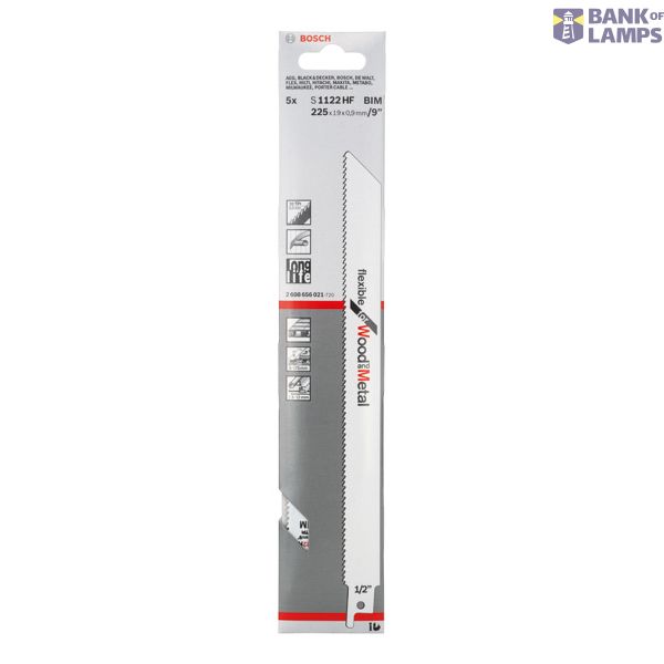 Reciprocating saw blade S 1122 HF Flexible for Wood and Metal 5 pcs. image 1