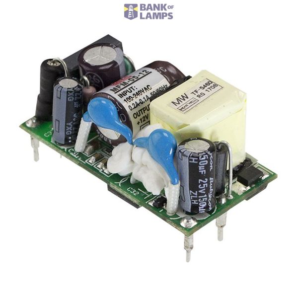 MFM-05-12 Switching power supply, open-frame, 5W, 12V, 0,42A, MEAN WELL image 1