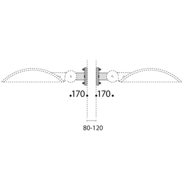 KYRO AO406/2-02 TWIN MAST BRACKET image 2
