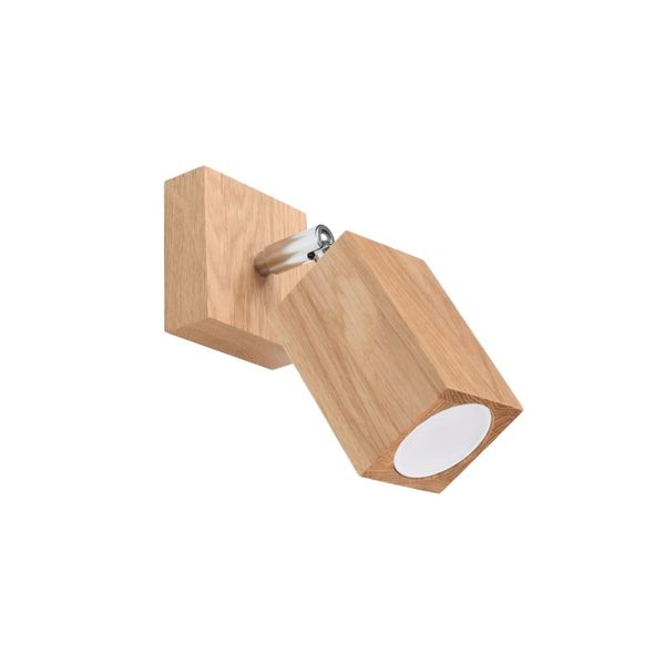KEKE WALL LAMP OAK GU10 1X40W IP20 image 1