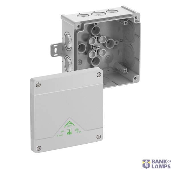 Junction box, Type of protection IP66, max. 6², Impact strength IK07, Protection class II, Ui 1000V AC, Ui 1000V DC, DLG, VDE, Halogen free image 1