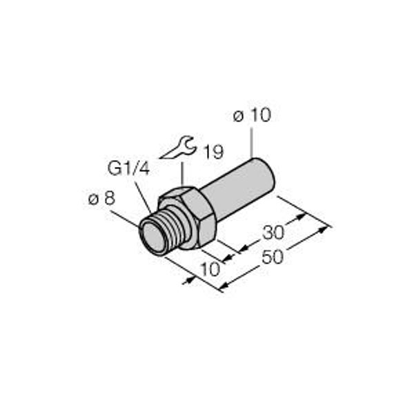 Accessories Threaded Adapter   FTCI-G1/4A4-D10/L050 image 1