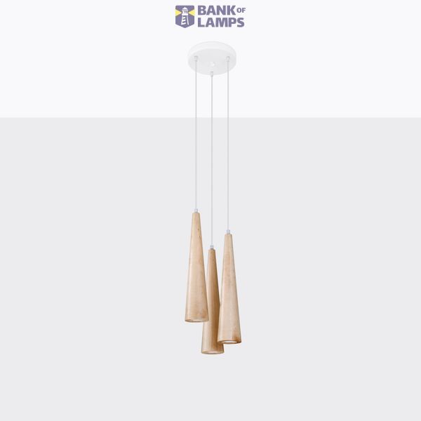 Pendant lamp SULA 3 natural wood SL.1101 image 3