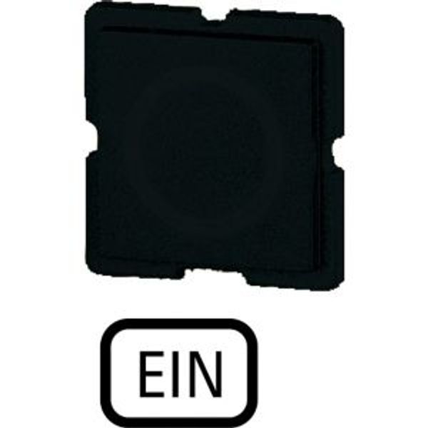 121TQ25 Button plate, black, ON image 2