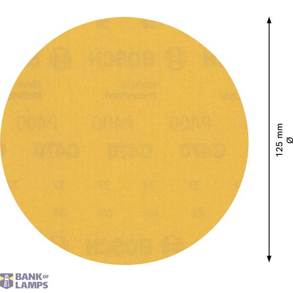 EXPERT C47 Sandpaper with no holes for Angle Grinders and Drills 125 mm, G 4 5-pc image 1