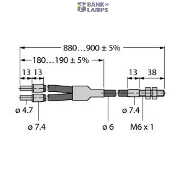Glass Fiber Bifurcated Fiber   BT23PM6 image 1