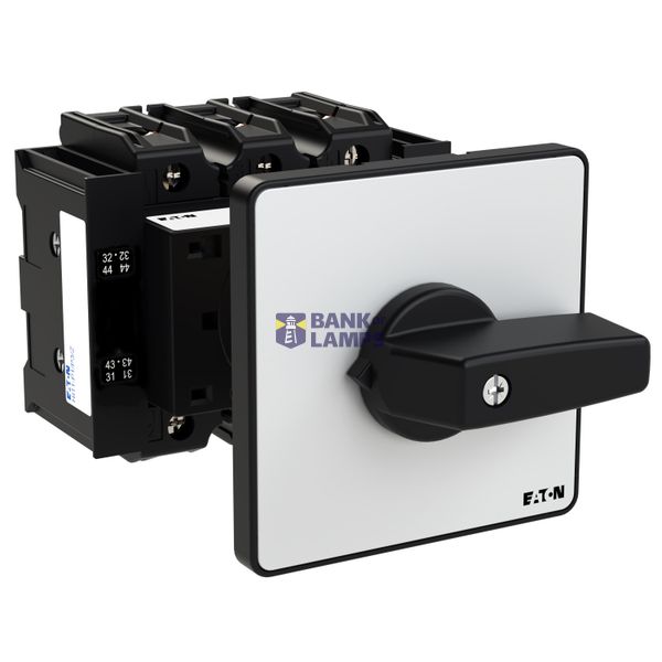 P3 Main switch, 80 A,Rear mounting, 3 pole, Form Z, Black, Door coupli image 3