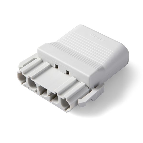 Coupler 5-p socket, str-rel, grey image 1