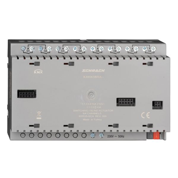 KNX Combi-switching/blind-actuator, 8/4-gang, 16A, 230V AC image 2