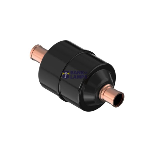 Hermetic filter drier, DCL, 16 cu.in., Steel Cu-plated image 1