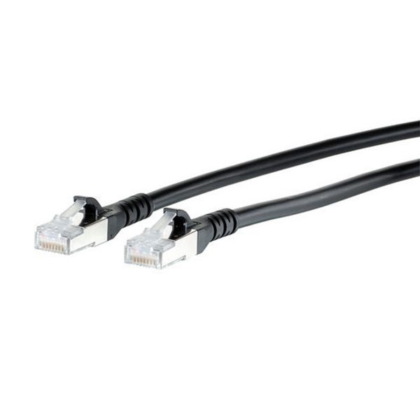 Patch cord Cat.6A AWG 26 0.7 m black image 3