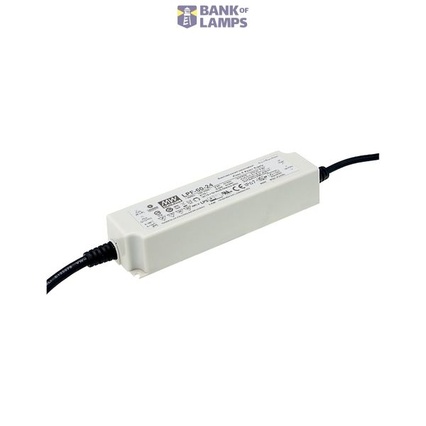 LPF-60D-12 Led driver, IP67 60W, 12V, 5A CV+CC dimmable, MEAN WELL image 1