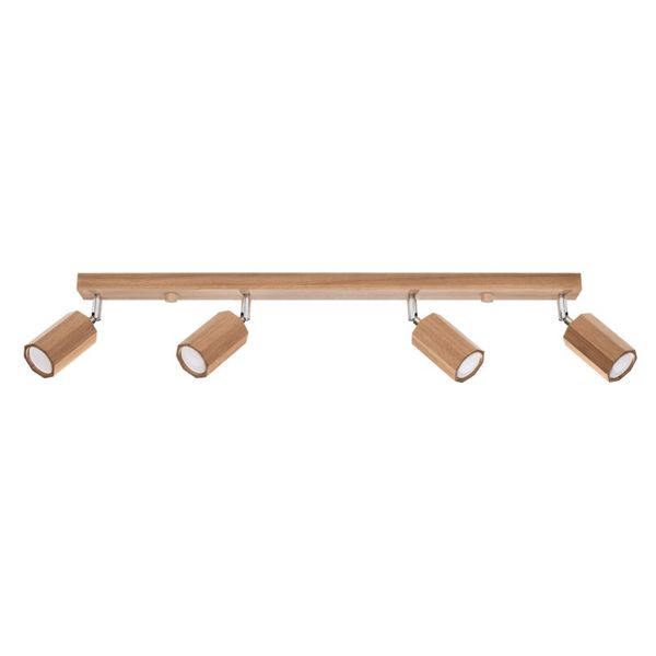 CEILING LAMP ZEKE 4 OAK GU10 4X40W IP20 image 1