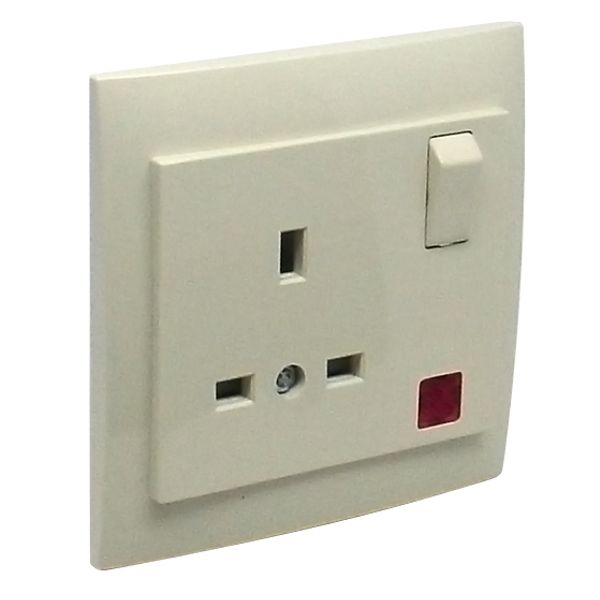 EARTH SOCK (BRITISH) W/SWITCH & PILOT LAMP IV image 1