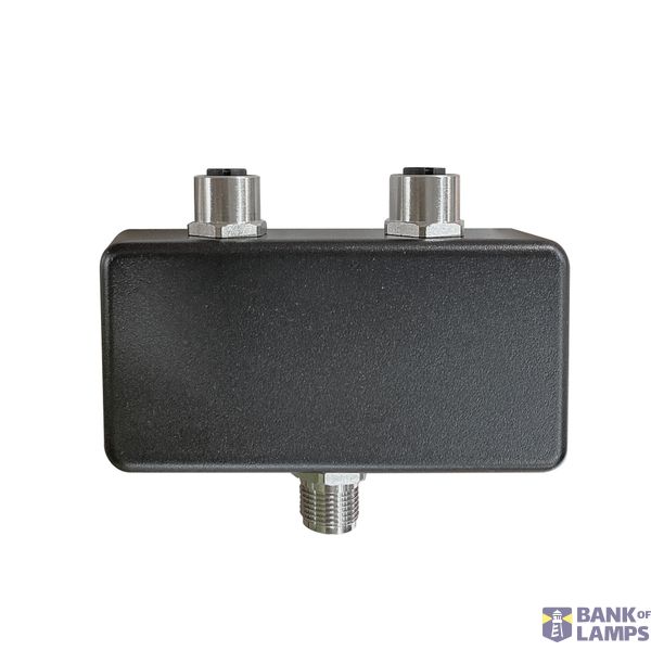 T-Verteiler M12, 3-polig, 2x M12 Buchse, A-kodiert/1x M12 Stecker, A-kodiert, max. 8A, 24V DC image 1