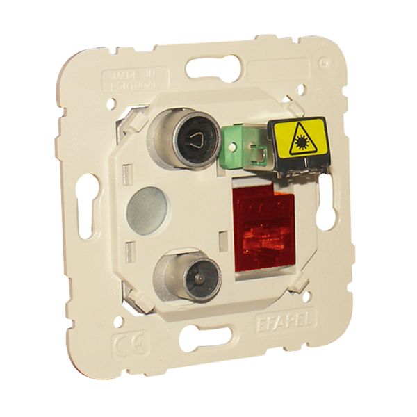 R-TV-RJ45 CAT.6 UTP-FO SC-APC MULTIMEDIA SOCK image 1