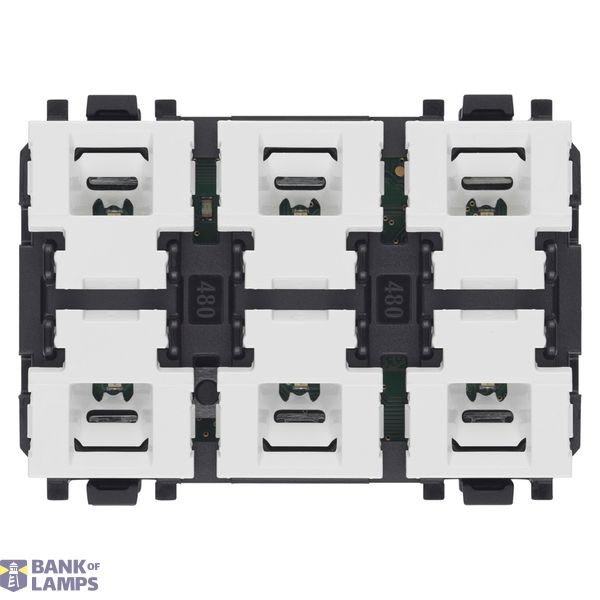 6-button KNX Secure control 3M image 1