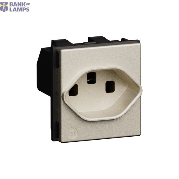 L.NOW - CH SOCKET T23  16A 2M CHAMPAGNE image 1