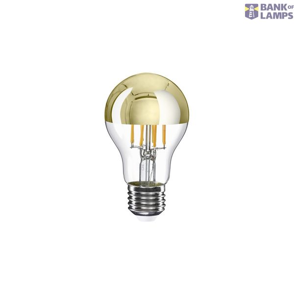 LED Gold Half Sphere Drop Light Bulb A60 7W 650Lm E27 2700K Dimmable - A12 image 1