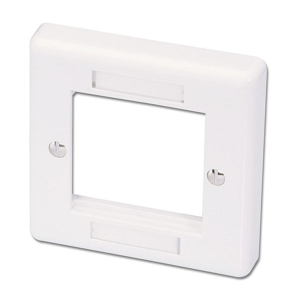 Single Gang Snap In Face Plate (2 Module) Ideal for use with a our range of  modular snap in audio and video extenders! image 1