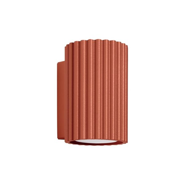 CARBON RED OCHRE WALL LAMP, DOWNWARD LIGHT, DECORATIVE GU10 LAMPSHADE image 1