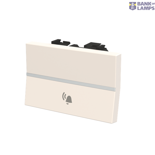 Push-button, NO, SP with bell symbol - 3M - White image 2