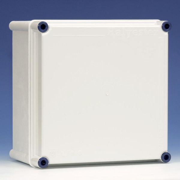 Empty enclosure with cover RAL7035, 270X270 image 2