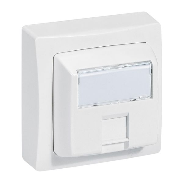RJ45 socket category 5e FTP white image 1