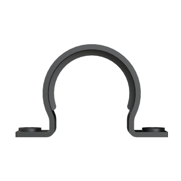 BGH-56 CONDUIT CLAMP 2SCREW PA6 NW56 BLK image 1
