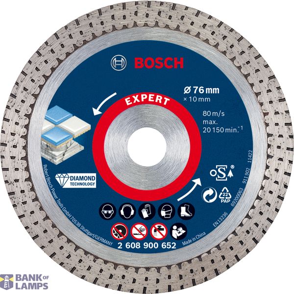 EXPERT HardCeramic 76 mm Diamond Cutting Disc 76 x 1.5 x 10 mm image 1