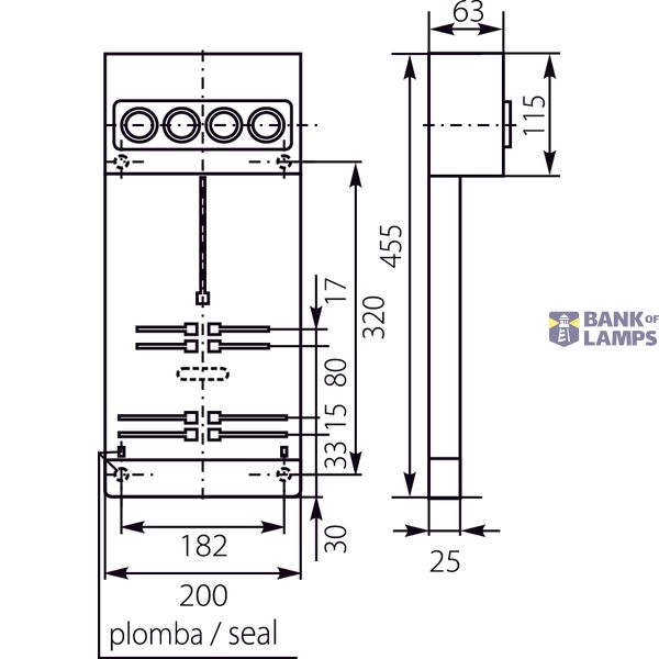 Meter board TL-1F/3F-4X25A image 2