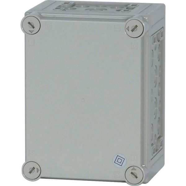 CI23E-125-RAL7035 Insulated enclosure, +knockouts, RAL7035, HxWxD=250x187.5x150mm image 2