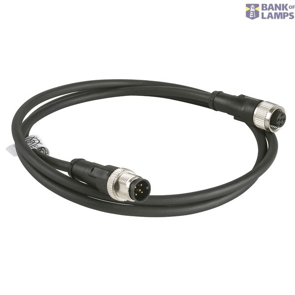 Cable Jumper straight M12 8-pin Male, straight M12 8-pin Female, PUR c image 1