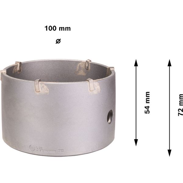 SDS-plus-9 core cutter 100 mm 100 x 50 x 72 mm, 6 image 2