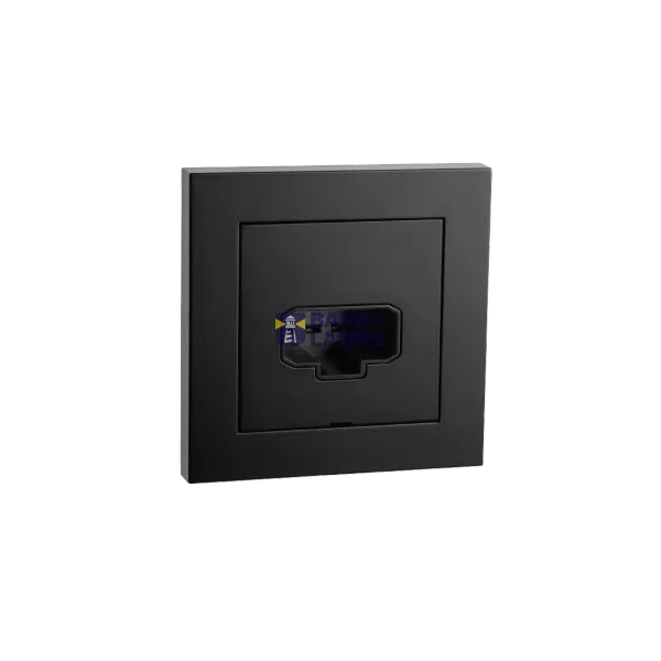 DCL WALL OUTLET BLACK 6-PACK image 1